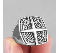 XJruixi Nordic Navigational Compass Stainless Steel Mens Rings Hyperbole for Male Boyfriend Biker Jewelry Creativity Gift Wholesale