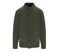 XL BARBOUR ESSENTIAL PATCH ZIP OLIVGRÜNER CARDIGAN