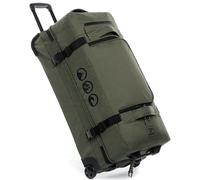 XL Reisetasche mit 2 Rollen Kane Rollkoffer 80 cm Koffer Sporttasche Reise-Trolley 120L, grün-Olive