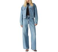 Straight-Jeans LEVI'S "XL STRAIGHT", Damen, Gr. 28, Länge 33, thanks friend, Denim/Jeans, Obermaterial: 100% Baumwolle, unifarben, casual, straight fit knöchellang, Jeans, im Five-Pocket Style (936735