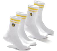 XLIUAX 2 Paar Lustige Bier Socken, Bier Socken Bestickte Biersocken Herren Tennissocken Sportsocken Sock für Männer Frauen Bierliebhaber Vatertag Bierfest Weihnachtstag, 37-45