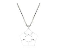 XLTEAM Lässige Halskette Anhänger Blue Lock Halskette Frauen Mangas Fußball Zeichen Halsketten Frau Mode Kreative Paare Kette Silber Farbe Cosplay Collier Party Schmuck Geburtstagsgeschenk