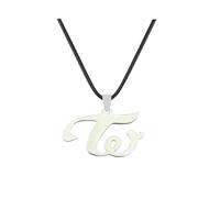 XLTEAM Lässige Halskette Anhänger Kpop Group Twice W Logo Halskette Anhänger Halskette Für Frauen Schmuck Halsbänder Party Schmuck Geburtstagsgeschenk