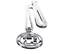 XLTEAM Lässige Halskette Anhänger Siegel von HALPHAS Statement Halskette Männer/Frauen Halskette Satan Belial Siegel Lazer Schlüssel Baphomet Schmuck N3792S03 Party Schmuck Geburtstagsgeschenk