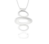 XLTEAM Neutrale Halskette Anhänger Chunky Schmuck für Frauen in Lange Kette Halskette Koreanische Mode Halsketten Frau Großer Anhänger Großer Trendiger Schmuck Goth Verstellbarer Schmuck Geschenk