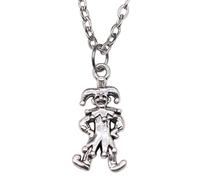 XLTEAM Unisex Halskette Anhänger Damen Harlekin Anhänger Halskette Einfache Vintage Mode Clown Lustige Menschen Schmuck Geburtstagsgeschenke