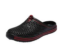 Xmiral Badeschuhe Loch Schuhe Paare Gummisohle Hausschuh Strandschuhe f黵 Herren Damen Verschlei遞est Barfu?Badesandale Wasserschuhe(Schwarz,41 EU)
