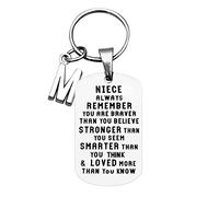 Xmiral Forget To Niece My Keychain You I Letters Ornaments 26 Christmas Love Never Schlüsselanhänger Äskulap Schlüsselanhänger