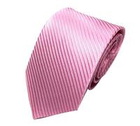 Xmiral Herren Krawatte Klassische Jacquard Gewebte Streifen Passen für Arbeit Lässig Party Hochzeit (Rosa)