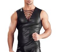 Xmiral Herren Sexy Weste Performance Kleidung Nachtclub Bühne T-Shirt Strumpfhose Muskelshirt