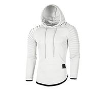Xmiral Herren Sweatshirt Top Herbst Langarm Plaid Hoodie Mit Kapuze T-Shirt Outwear Streetwear Kapuzenpullover Outdoor Sportbekleidung(Y Wei?XXL)