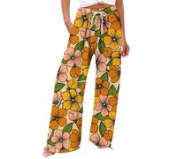 Xmiral Karneval Damen kostüm elegant Jogging Hose Damen Orange, 3XL