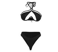 Xmiral Mesh-Unterwäsche-Höschen und BH-Sets Sexy Damen-Dessous-Set Jean Stretch