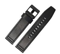 XMKT Uhrenarmband für Fossil JR1354|1487|1424, Retro-Schnellverschluss, echtes Leder, Dieselarmband, schwarz, dunkelbraun, 22 mm, 24 mm, 22mm, Azetat, Kein Edelstein