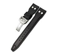 XMKT Uhrenarmband für IWC Big Pilot Watch Spitfire Le Pe Prince Kalbsleder, 20 mm, 21 mm, 22 mm, Nietenarmband aus echtem Leder, 22mm, Azetat, Kein Edelstein