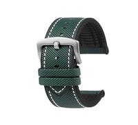 XNJIADVSY 20/21/22/23/24 mm Design-Hybrid-FKM-Uhrenarmband, Unisex-Fluorkautschuk-Uhrenarmband, FPM, weich, kompatibel mit jedem wasserdichten Armband(Celestial Teal,23mm)