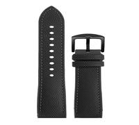 XNJIADVSY 20/21/22/23/24 mm Design-Hybrid-FKM-Uhrenarmband, Unisex-Fluorkautschuk-Uhrenarmband, FPM, weich, kompatibel mit jedem wasserdichten Armband(Red Black,24mm)
