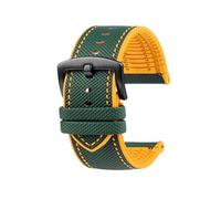 XNJIADVSY 20/21/22/23/24 mm Design-Hybrid-FKM-Uhrenarmband, Unisex-Fluorkautschuk-Uhrenarmband, FPM, weich, kompatibel mit jedem wasserdichten Armband(White Light Pin,22mm)