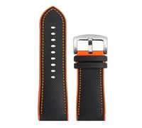 XNJIADVSY 20/21/22/23/24 mm Design-Hybrid-FKM-Uhrenarmband, Unisex-Fluorkautschuk-Uhrenarmband, FPM, weich, kompatibel mit jedem wasserdichten Armband(Coal Black,24mm)