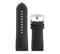 XNJIADVSY 20/21/22/23/24 mm Design-Hybrid-FKM-Uhrenarmband, Unisex-Fluorkautschuk-Uhrenarmband, FPM, weich, kompatibel mit jedem wasserdichten Armband(Black Yellow,21mm)