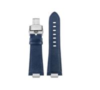 XNJIADVSY Kompatibel mit Tissot PRX Lederarmband for Herren Super Player T137 410..407, Schnellverschlusskette, 26 mm, 12(Bb-A-Blue Silver)