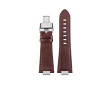 XNJIADVSY Kompatibel mit Tissot PRX Lederarmband for Herren Super Player T137 410..407, Schnellverschlusskette, 26 mm, 12(Bb-A-Brown Silver)