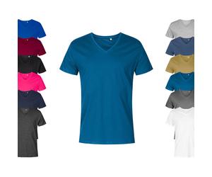 XO1425 X.O by Promodoro Herren V-Neck T-Shirt Kurzarm Bright Rose XXL