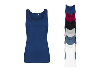 XO1451 X.O by Promodoro Damen Rundhals Tanktop Ärmellos White XS