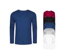XO1465 X.O by Promodoro Herren Rundhals Langarmshirt White XS