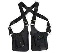 Xoeryoy Doppelte Schulter-Achselhöhlentasche, tragbare PU-Leder-Anti-Diebstahl-Achselhöhlentasche, verstellbare, versteckte Unterarm-Schultertasche für Steampunk-Partys, Shopping im Freien