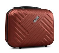 Xonic® Design Kosmetikkoffer aus ABS Hartschale - Robustes Beautycase als Handgepäck - Kosmetiktasche für Reisen - leicht & stabil (WineRed)