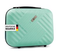 Xonic® Design Kosmetikkoffer aus ABS Hartschale - Robustes Beautycase als Handgepäck - Kosmetiktasche für Reisen - leicht & stabil (Pastell Mintgrün)
