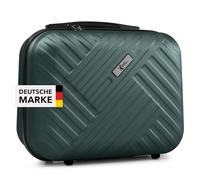 Xonic® Design Kosmetikkoffer aus ABS Hartschale - Robustes Beautycase als Handgepäck - Kosmetiktasche für Reisen - leicht & stabil (Dusky Green)