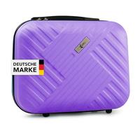 Xonic® Design Kosmetikkoffer aus ABS Hartschale - Robustes Beautycase als Handgepäck - Kosmetiktasche für Reisen - leicht & stabil (Pastell Flieder)