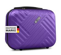 Xonic® Design Kosmetikkoffer aus ABS Hartschale - Robustes Beautycase als Handgepäck - Kosmetiktasche für Reisen - leicht & stabil (Lila)