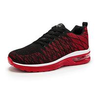 XPERSISTENCE Sportschuhe Herren Turnschuhe Laufschuhe Fitness Outdoors mit Luftkissen Leichut Rot Größe 44