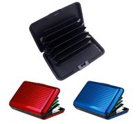 XPEX 2 Stück scheckkartenetui karten etui rfid blocker kartenhülle Kredit Kartenetui mit Münzfach & Rfid Schutz Aluminium Card Holder Wasserdichtes für Kreditkarten Personalausweis EC-Karten