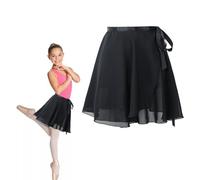XPEX Ballettkleidung damen tanzrock Ballettrock ballet skirt Wickelrock Tanz Rock aus Chiffon Mit Taille Krawatte für Mädchen und Damen gymnastique kleider tanzrock damen(M)