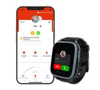 Xplora XGO3 Kinder-Smartwatch mit GPS und Armband im Animal Print-Design, Black Panther