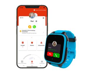 Xplora XGO3 Kinder-Smartwatch mit GPS und Armband im Animal Print-Design, Blue Elephant - PayPal 0 % Finanzierung