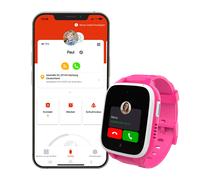 Xplora XGO3 Kinder-Smartwatch mit GPS und Armband im Animal Print-Design, Pink Zebra