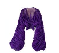 XPONNI Oberteile mit Glockenärmeln für Damen, elegante Oberteile für Abendgarderobe, Spitzenblusen für Frauen, Violett, Einheitsgröße