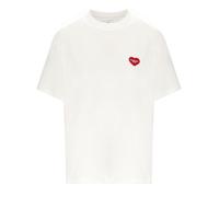 XS CARHARTT WIP W' S/S HEART PATCH WEISSES T-SHIRT