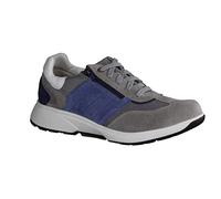Xsensible Dublin Grey/Blue (grau) - Bequemschuh - Herrenschuhe Sneaker/Schnürschuh, Grau, Leder/Textil (stretchleder), Gr. 47 EU
