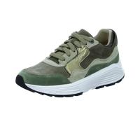 Xsensible Golden Gate Taupe Combi - sportlicher Schnürschuh - Damenschuhe Bequeme Schnürschuhe, Mehrfarbig, leder (stretchleder) für Damen, grün, Größe 37 EU