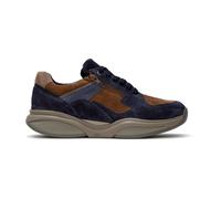 Xsensible SWX14 Navy Combi (Blau/Braun) - Sneaker - Herrenschuhe Sneaker / Schnürschuh, Blau, leder für Herren, braun, Größe 43 EU / 9 UK