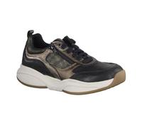 Xsensible SWX19 Black Combi (schwarz) - sportlicher Schnürschuh - Damenschuhe Bequeme Schnürschuhe, Schwarz, leder/textil (stretch) für Damen, schwarz, Gr. 41 EU / 7,5 UK