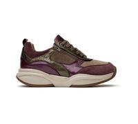 Xsensible SWX19 Burgundy Combi (Violett) - sportlicher Schnürschuh - Damenschuhe Bequeme Schnürschuhe, Mehrfarbig, leder/textil (stretch) für Damen, rot, Größe 38 ½ EU / 5,5 UK