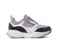 Xsensible SWX19 Jeans Combi (Hellblau/Grau /Rose) - sportlicher Schnürschuh - Damenschuhe Bequeme Schnürschuhe, Mehrfarbig, leder (stretch) für Damen, schwarz, Größe 39 EU