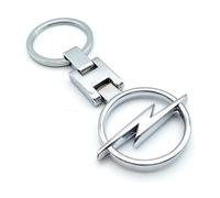 XSSJXMDJ Auto Schlüsselanhänger für Opel Adam, Multifunktionale Anti-Verlorener Damen Herren Autoschlüssel Ring Schlüsselhalter ZubehöR,A-Silver